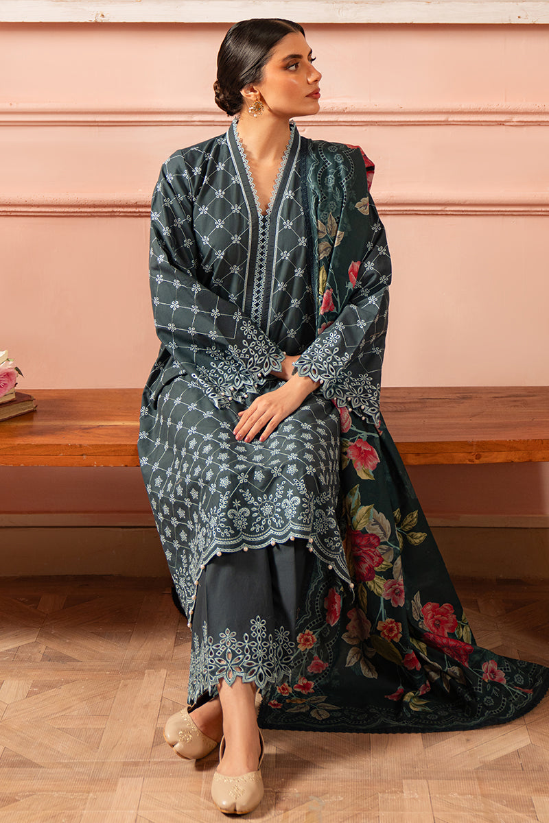 Cross Stitch | Cambric Lawn 24 | AZURE SERENITY by Cross Stitch - Designer Dress - Type: Casuals - Available at Libayah - 100% Original