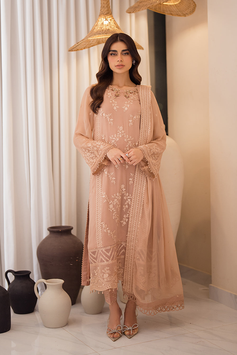 Azure | Luxe Formals | Beige Bliss by Azure - Designer Dress - Type: Ladies Clothes - Available at Libayah - 100% Original
