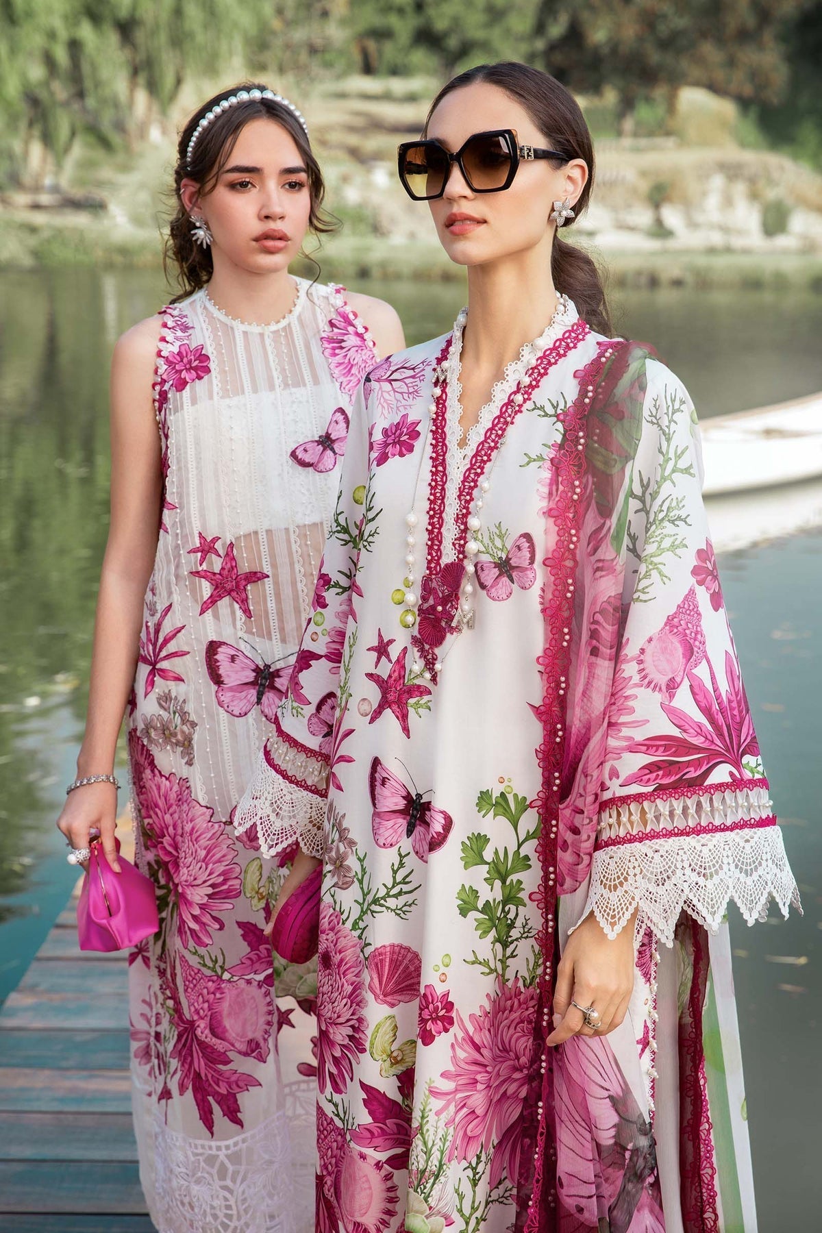 Maria B | M Prints 25 | MPT-2510-A by Maria B - Designer Dress - Type: Ladies Clothes - Available at Libayah - 100% Original