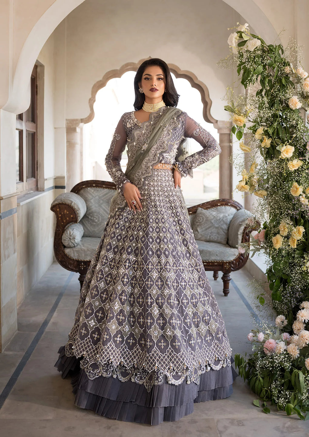 Elaf Premium | Formal Handwork Collection | EFH-02 NAZNEEN by Elaf Premium - Designer Dress - Type: Ladies Clothes - Available at Libayah - 100% Original