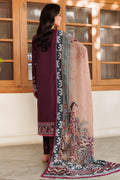 Farasha | Summer Weaves Embroidered Lawn | Burgandy Rush by Farasha - Designer Dress - Type: Ladies Clothes - Available at Libayah - 100% Original