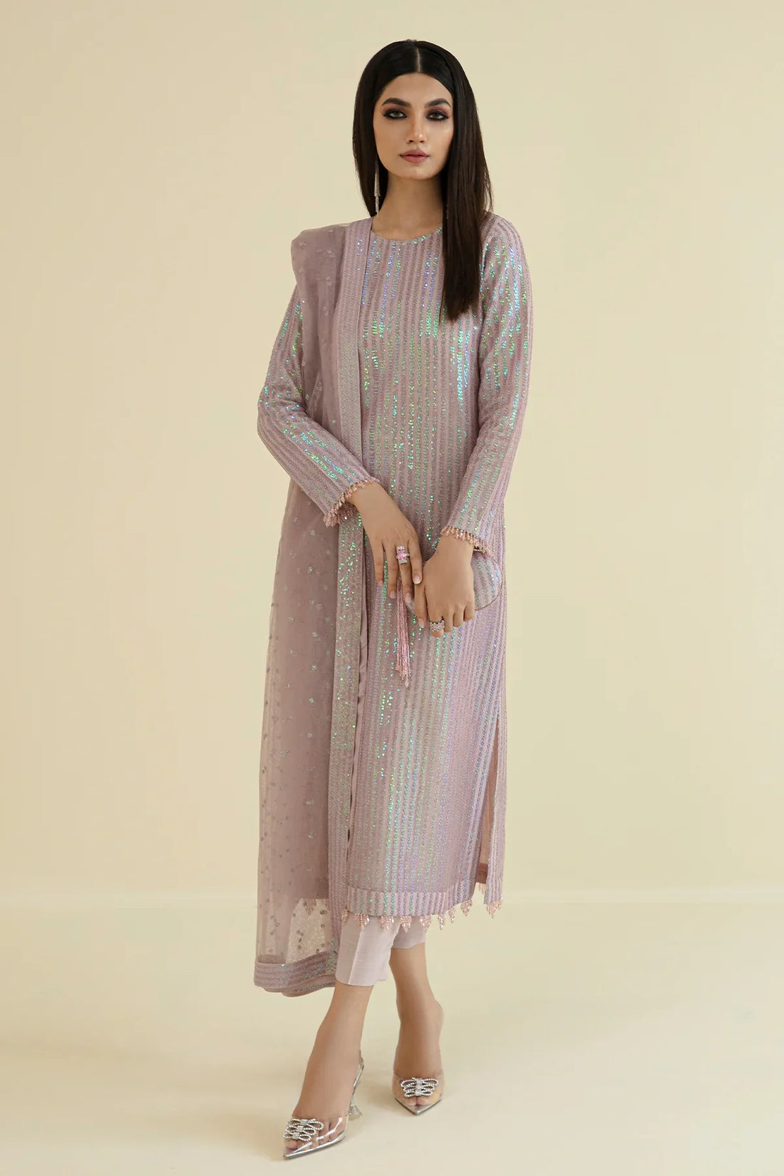 Baroque | Formals Collection | UF-384 by Baroque - Designer Dress - Type: Ladies Clothes - Available at Libayah - 100% Original
