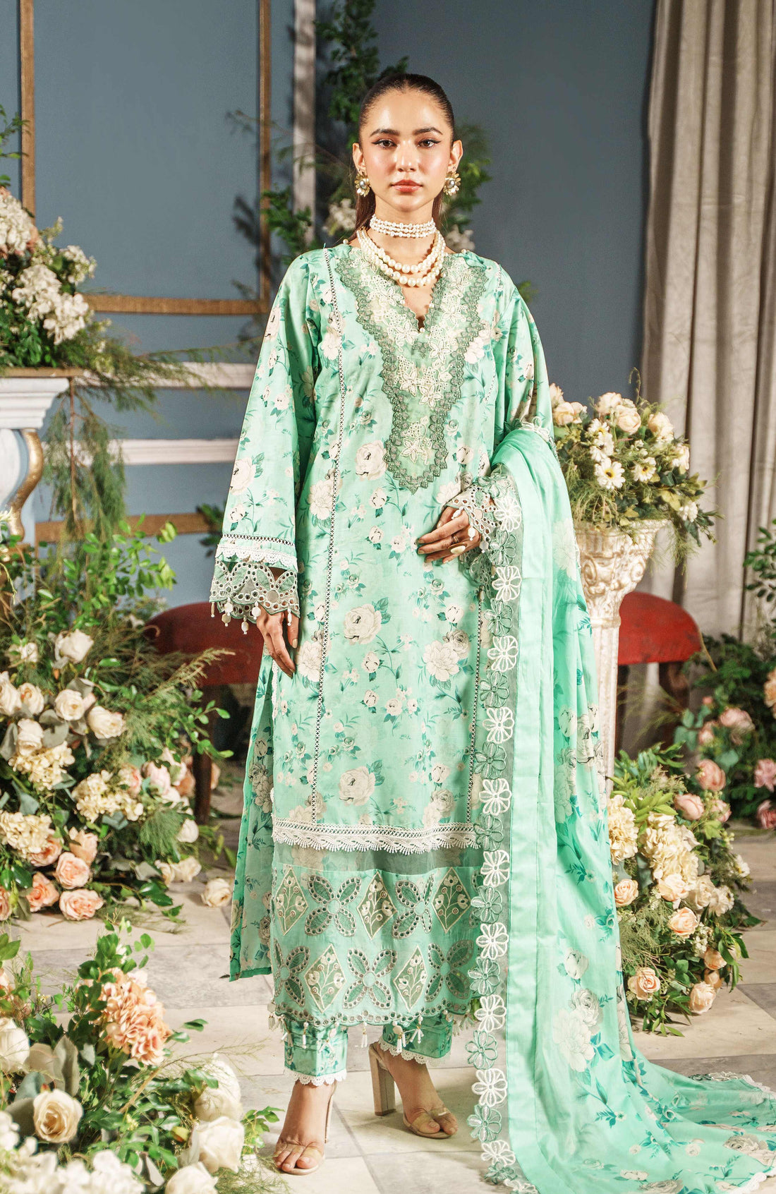 Al Zohaib | Printkari Cutwork Applique 24 | PCA-24-11 by Al Zohaib - Designer Dress - Type: Ladies Clothes - Available at Libayah - 100% Original