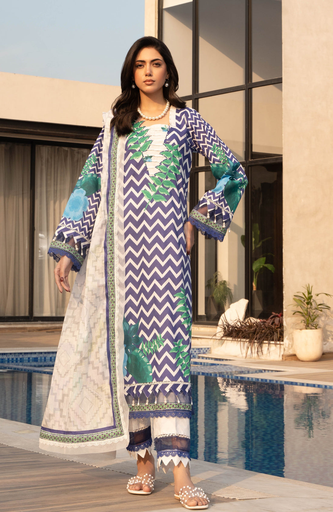 Alzohaib | Premium Prints 25 | AZP-25-11 by Alzohaib - Designer Dress - Type: Ladies Clothes - Available at Libayah - 100% Original