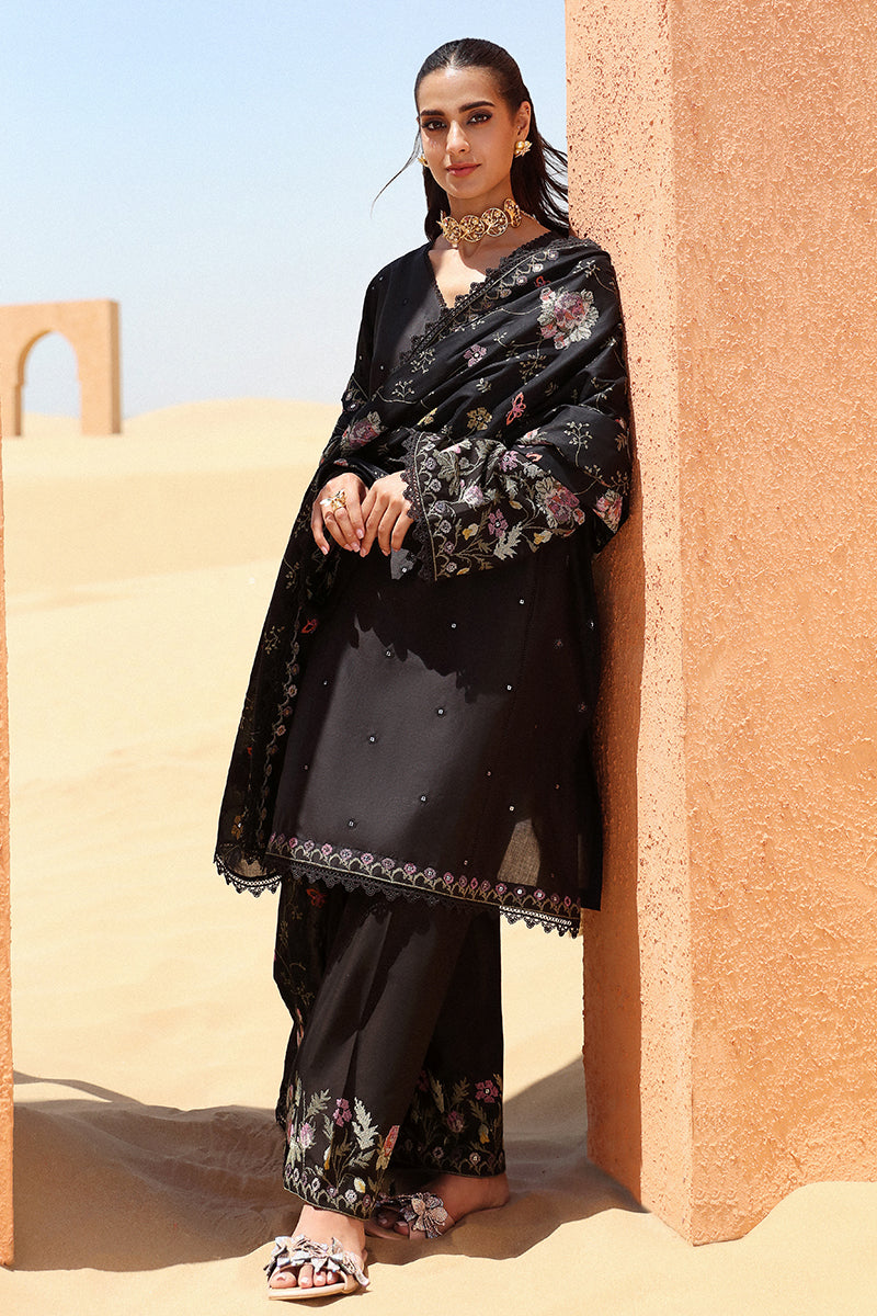 Cross Stitch | Eid Lawn 24 | DEEP SHADOW by Cross Stitch - Designer Dress - Type: Ladies Clothes - Available at Libayah - 100% Original
