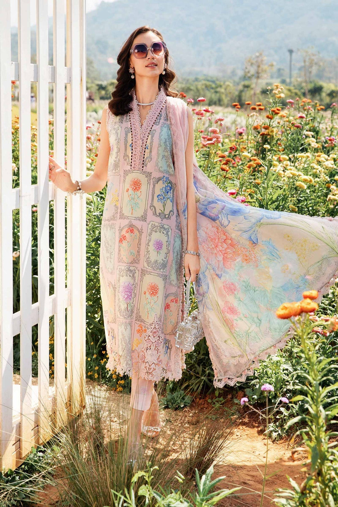 Maria B | M Prints 25 | MPT-2511-A by Maria B - Designer Dress - Type: Ladies Clothes - Available at Libayah - 100% Original