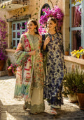 Elaf Premium | Print Chikankari 25 | ELK-01A BLUE BLOSSOM by Elaf Premium - Designer Dress - Type: Ladies Clothes - Available at Libayah - 100% Original