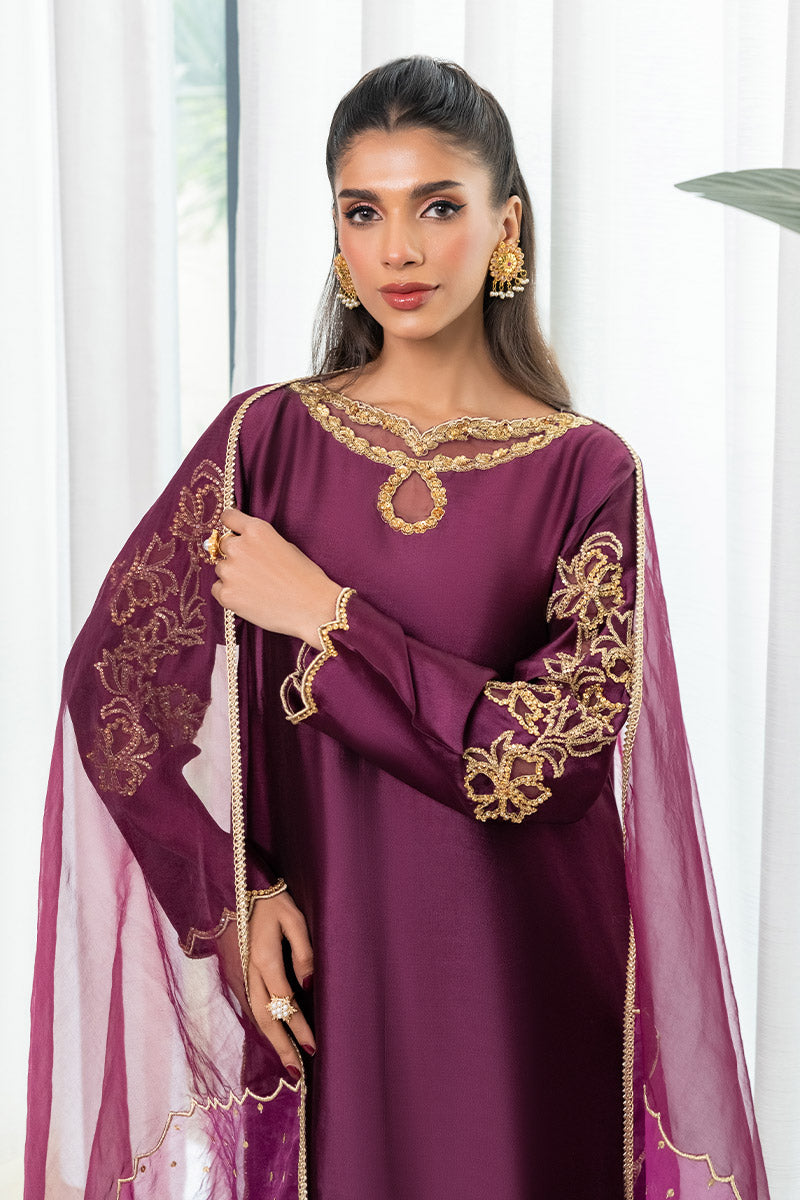 Chic Ophicial | Celenia Pret | Java Plum by Chic Ophicial - Designer Dress - Type: Ladies Clothes - Available at Libayah - 100% Original