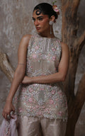 Threads and Motifs | Formal Dresses 25 | Organza Embroidered Shirt by Threads and Motifs - Designer Dress  - Type : Ladies Clothes - Available at Libayah - 100% Original 