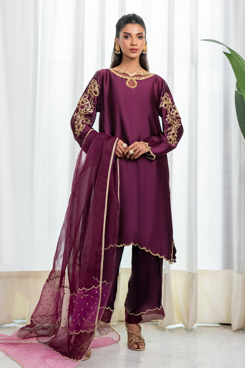 Chic Ophicial | Celenia Pret | Java Plum by Chic Ophicial - Designer Dress - Type: Ladies Clothes - Available at Libayah - 100% Original