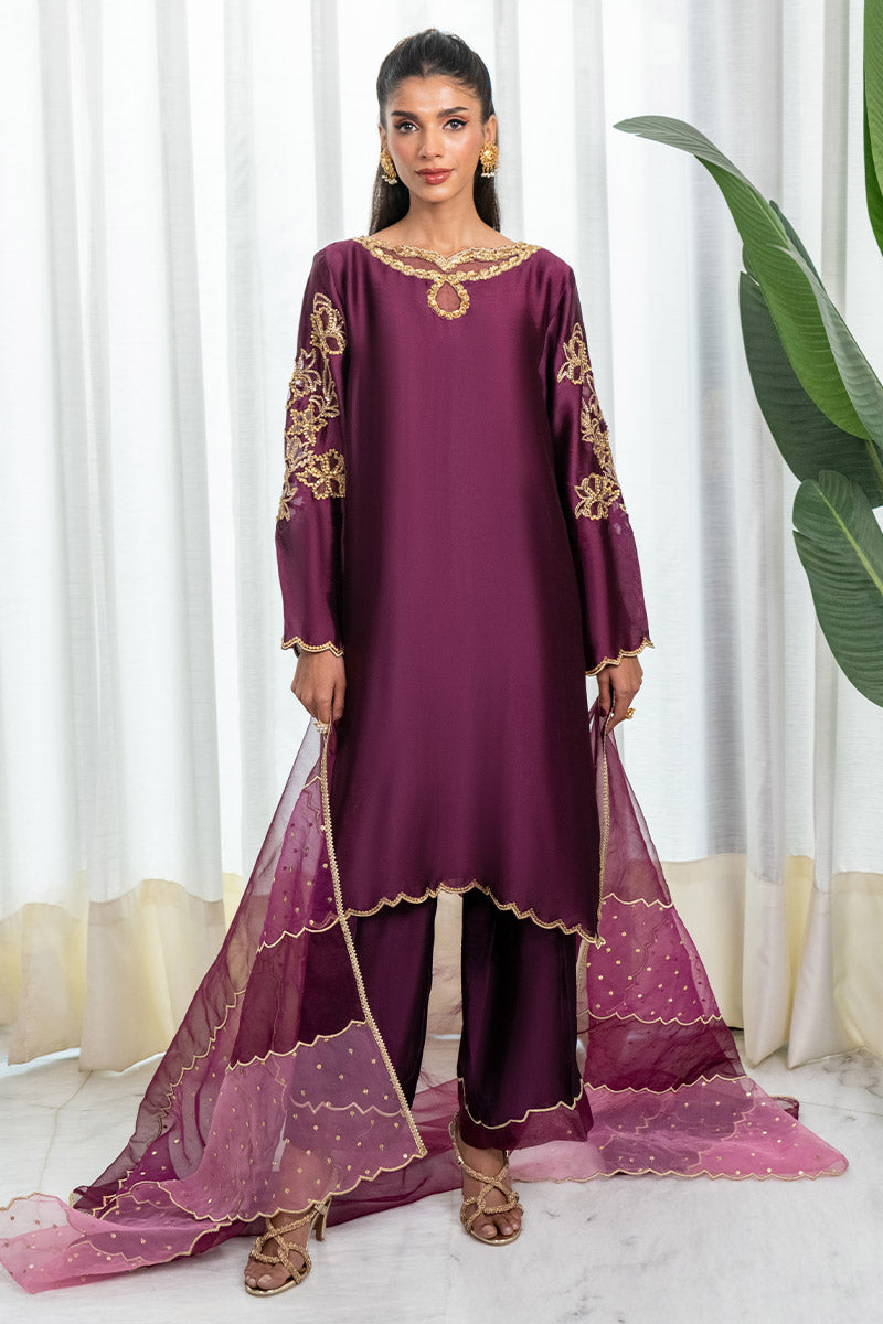Chic Ophicial | Celenia Pret | Java Plum by Chic Ophicial - Designer Dress - Type: Ladies Clothes - Available at Libayah - 100% Original