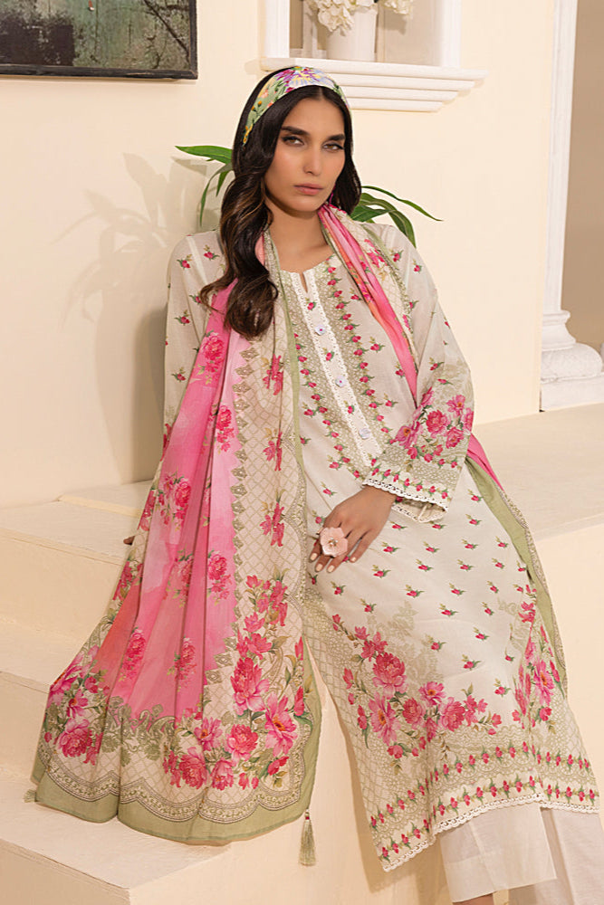 LSM | Embroidered and Printed Lawn | LG-MM-0245 by LSM - Designer Dress - Type: Ladies Clothes - Available at Libayah - 100% Original