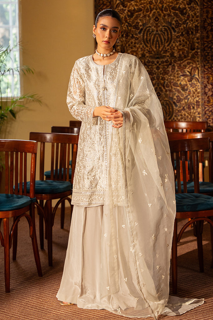 Cross Stitch | Luxury Pret | LUSTROUS CHROME by Cross Stitch - Designer Dress - Type: Luxury - Available at Libayah - 100% Original