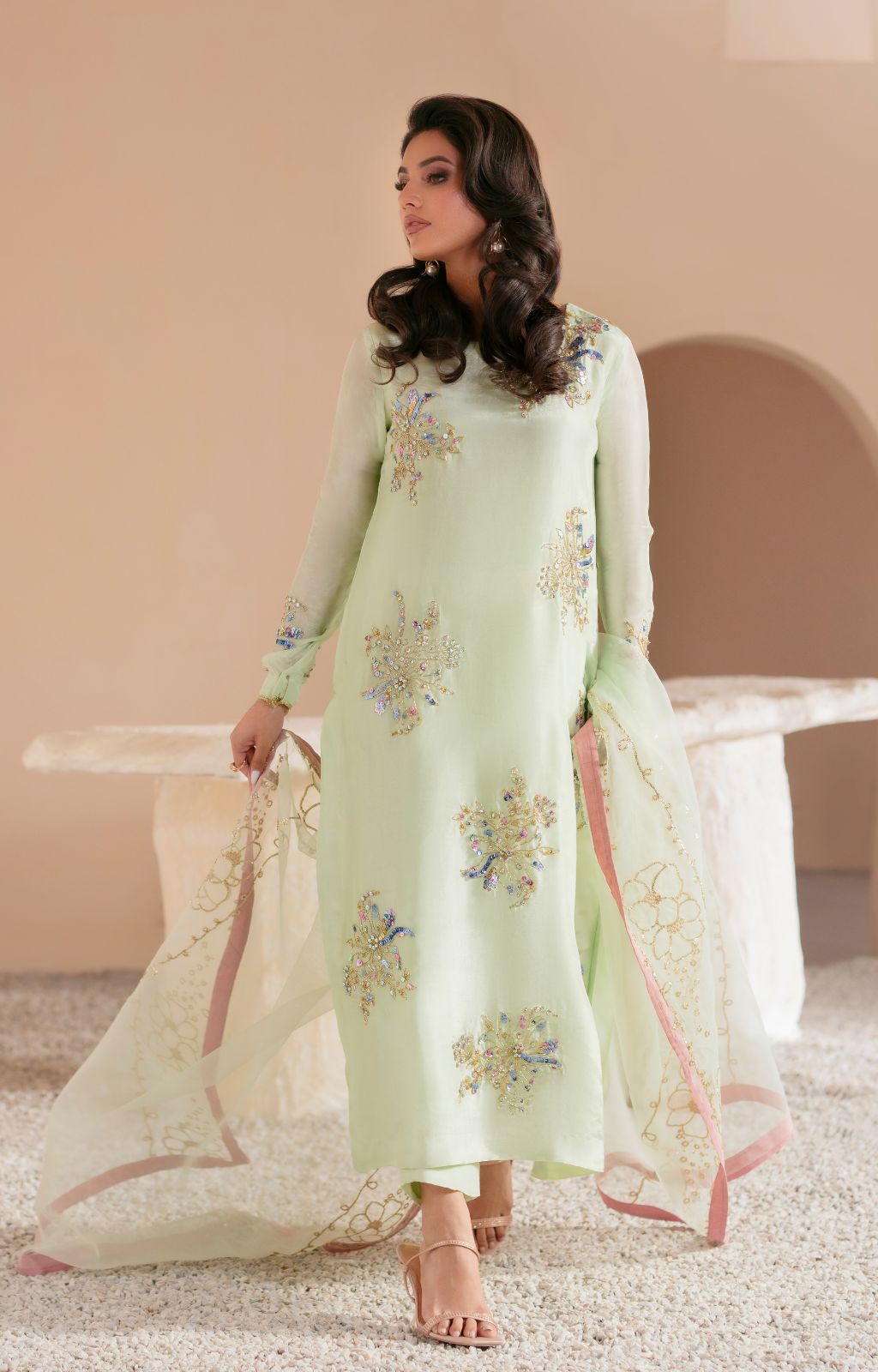 Ajr Couture | Symphony Luxe Festive 25 | Ethereal by AJR Couture - Designer Dress - Type: Ladies Clothes - Available at Libayah - 100% Original