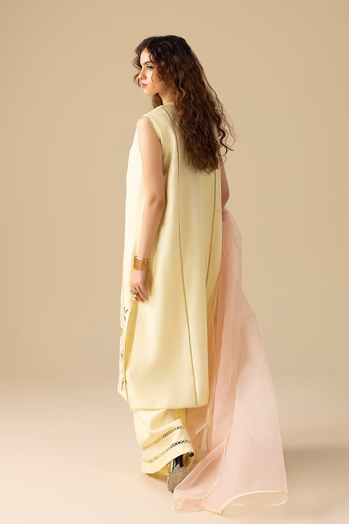 Erum Khan | Lillia Summer Edit | Butter Daze by Erum Khan - Designer Dress - Type: Ladies Clothes - Available at Libayah - 100% Original