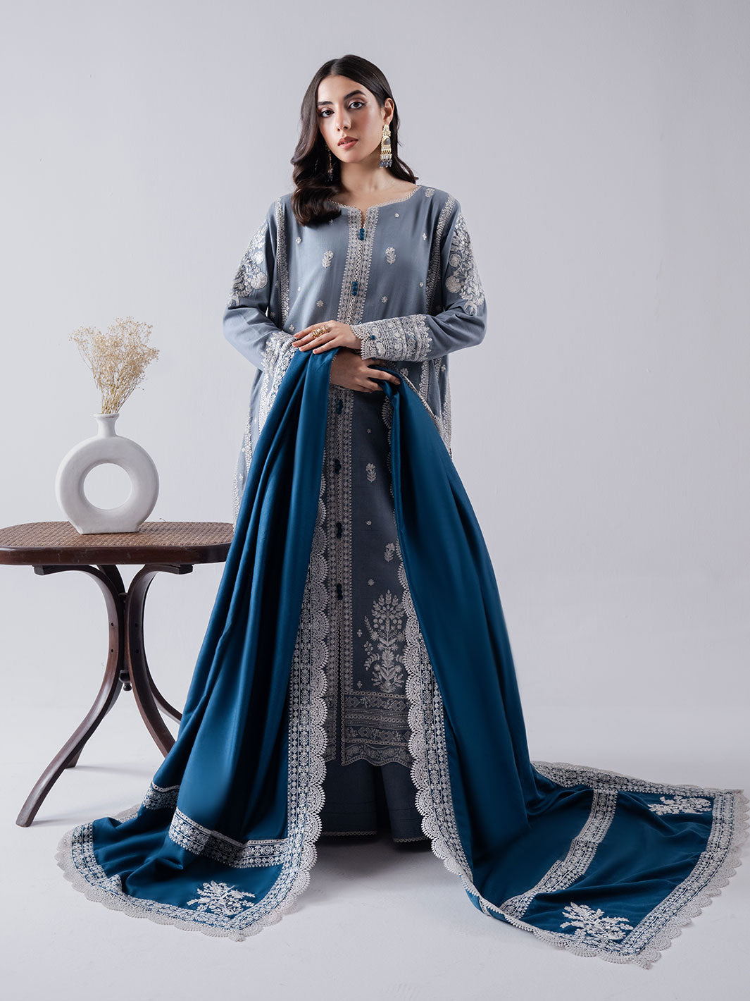Faiza Faisal | Winter Edit 2024 | ELAAF by Faiza Faisal - Designer Dress - Type: Ladies Clothes - Available at Libayah - 100% Original