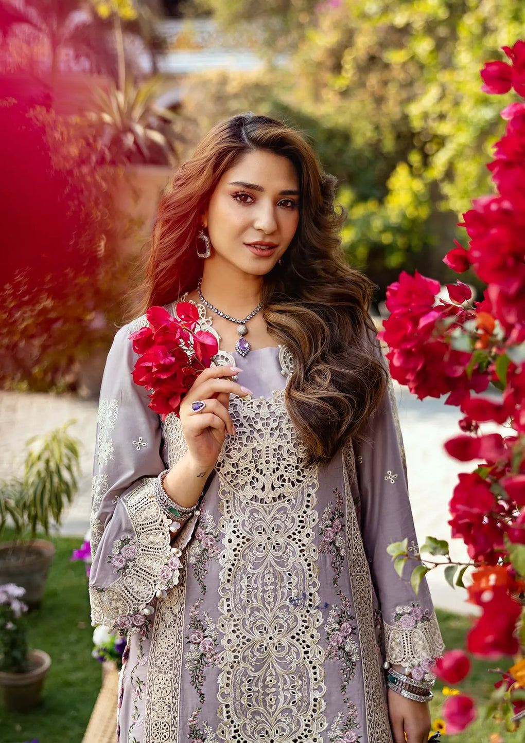 Elaf Premium | Luxury Lawn 25 | ELM-1A RAHA by Elaf Premium - Designer Dress - Type: Ladies Clothes - Available at Libayah - 100% Original