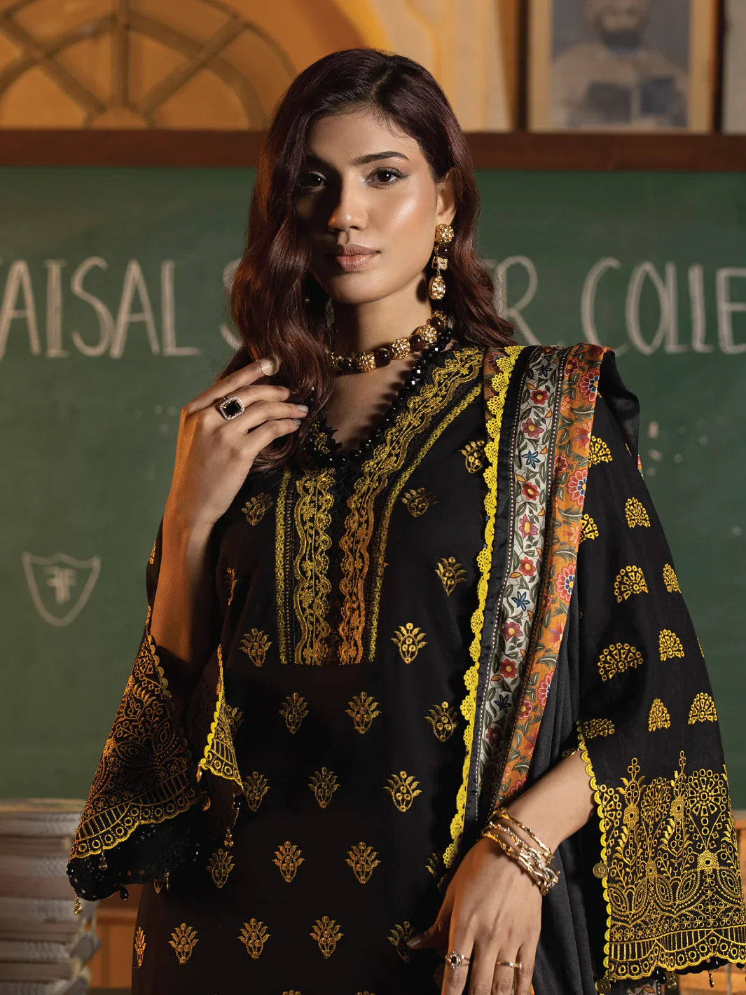 Faiza Faisal | Maya Luxury Lawn | Clara by Faiza Faisal - Designer Dress - Type: Ladies Clothes - Available at Libayah - 100% Original