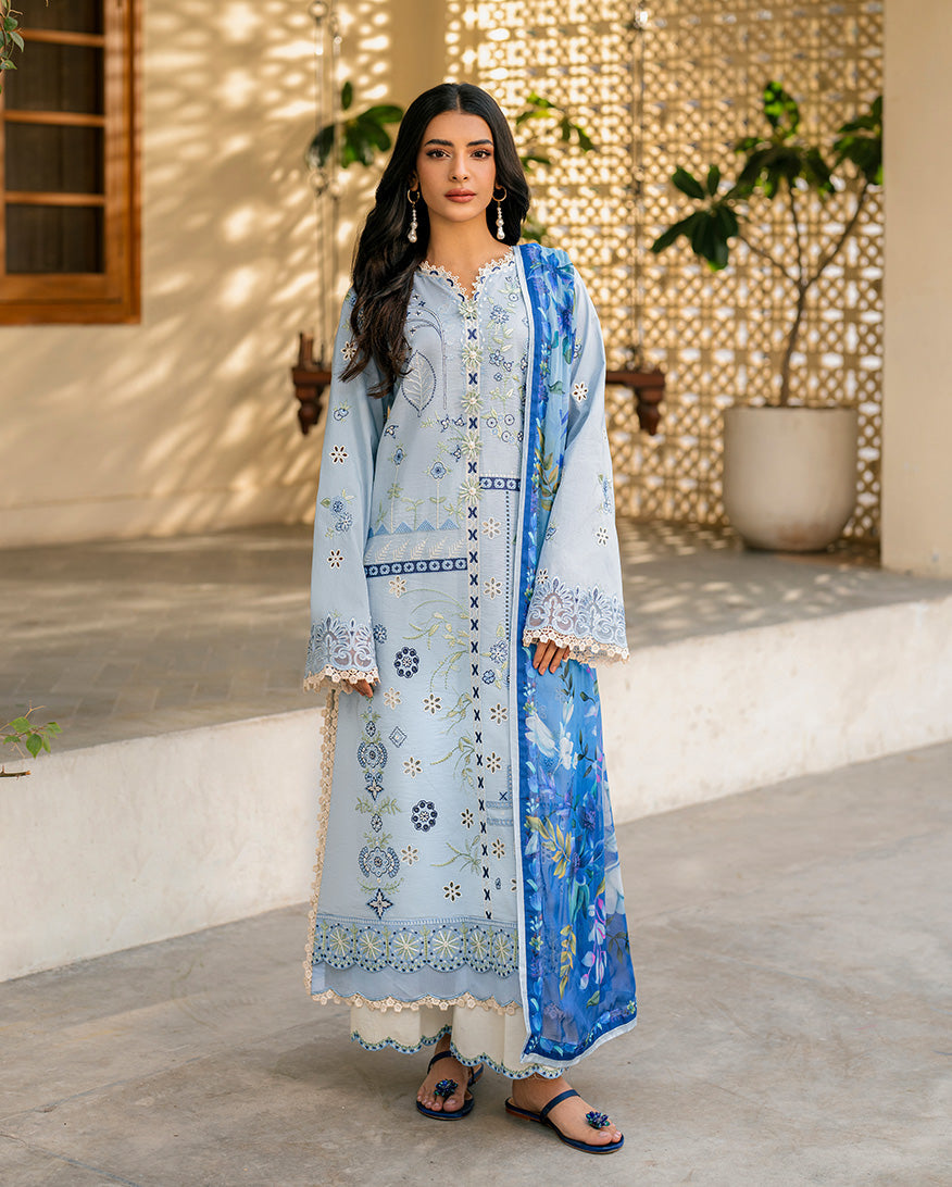 Roheenaz | Aashiyana Lawn | Mahnoor by Roheenaz - Designer Dress - Type: Ladies Clothes - Available at Libayah - 100% Original