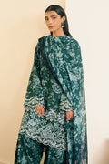 Cross Stitch | Embroidered Lawn Mahiri 24 | GRACE GREEN by Cross Stitch - Designer Dress - Type: Luxury - Available at Libayah - 100% Original