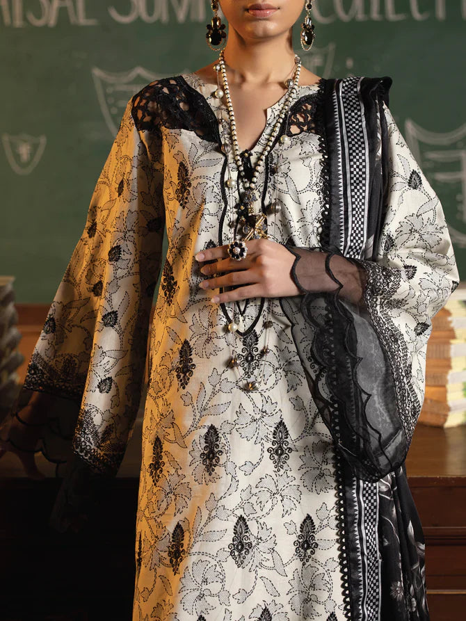 Faiza Faisal | Maya Luxury Lawn | Deniz by Faiza Faisal - Designer Dress - Type: Ladies Clothes - Available at Libayah - 100% Original