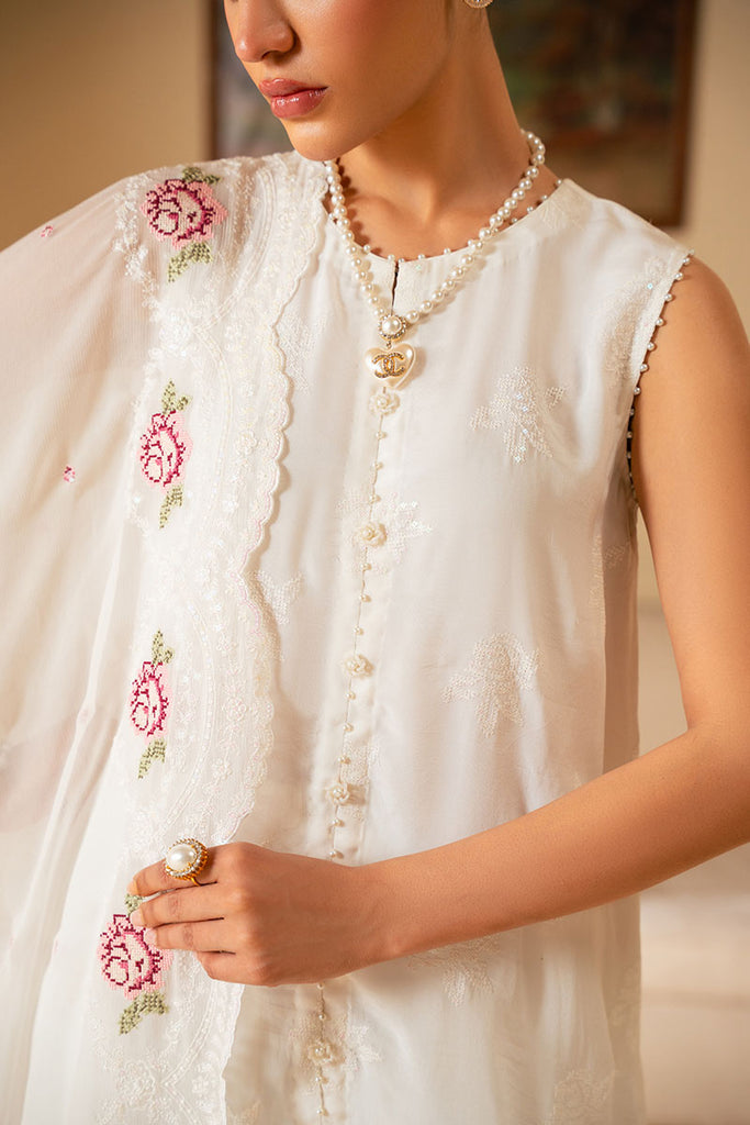 Cross Stitch | Luxe Atelier 25 | WHITE WHISPER by Cross Stitch - Designer Dress - Type: Ladies Clothes - Available at Libayah - 100% Original