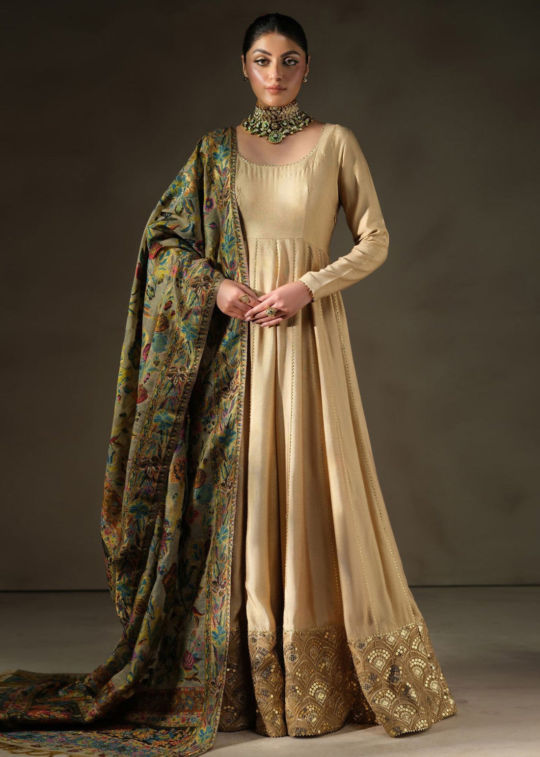 Mahum Asad | Khaani Formals | Chambeli Shawl by Mahum Asad - Designer Dress - Type: Ladies Clothes - Available at Libayah - 100% Original