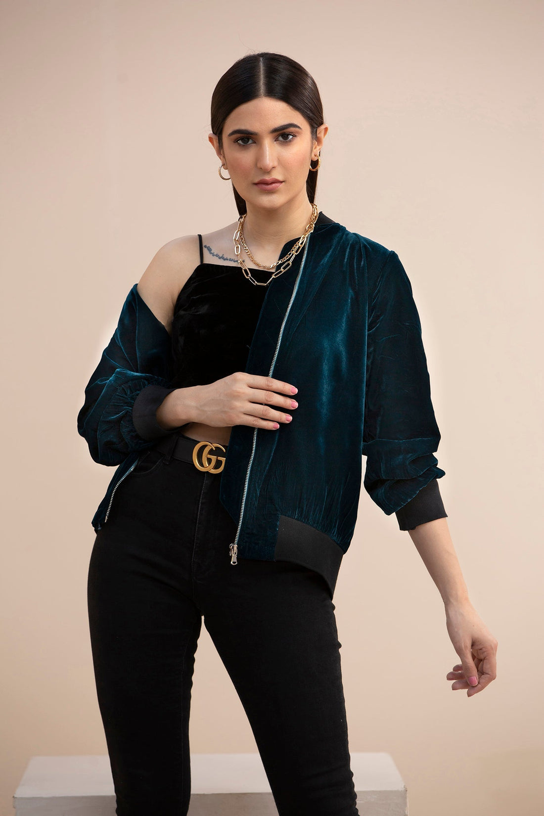 Hana | Mavi Velvets | VLT007 by Hana - Designer Dress - Type: Ladies Clothes - Available at Libayah - 100% Original