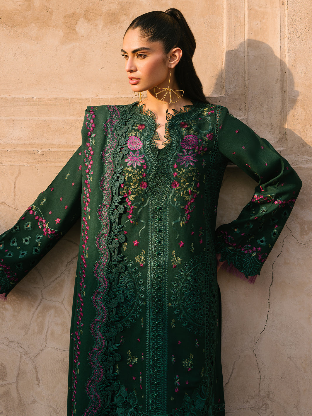 Bin Ilyas | Gulabi Baagh Winter 24 | 152 B by Bin Ilyas - Designer Dress - Type: Ladies Clothes - Available at Libayah - 100% Original