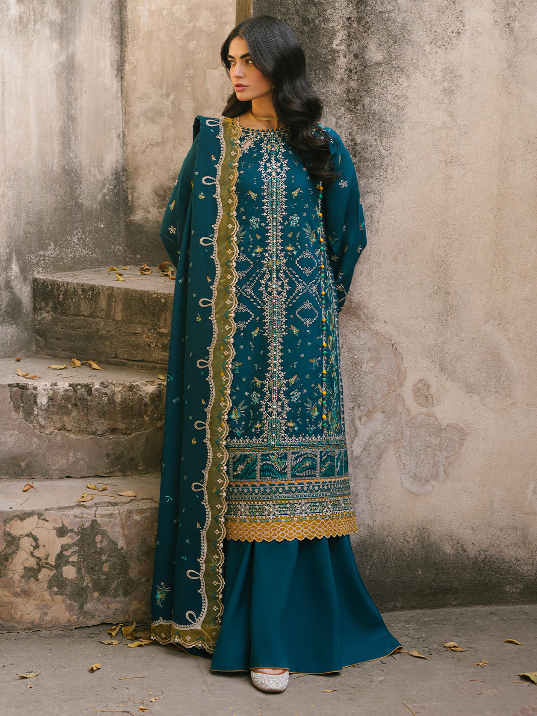 Bin Ilyas | Gulabi Baagh Winter 24 | 157 A by Bin Ilyas - Designer Dress - Type: Ladies Clothes - Available at Libayah - 100% Original