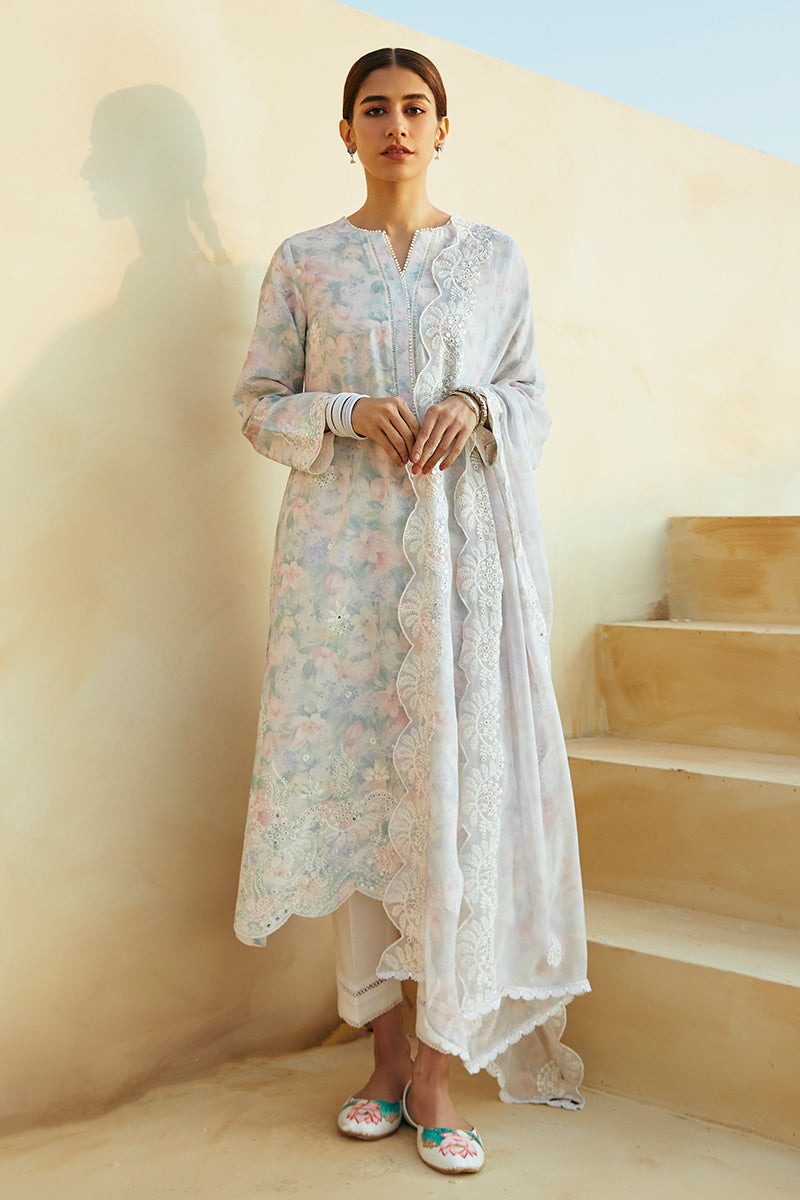 Cross Stitch | Premium Lawn 24 | VIOLA PEARL by Cross Stitch - Designer Dress - Type: Ladies Clothes - Available at Libayah - 100% Original
