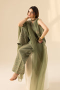 Erum Khan | Lillia Summer Edit | Olive Bloom by Erum Khan - Designer Dress - Type: Ladies Clothes - Available at Libayah - 100% Original