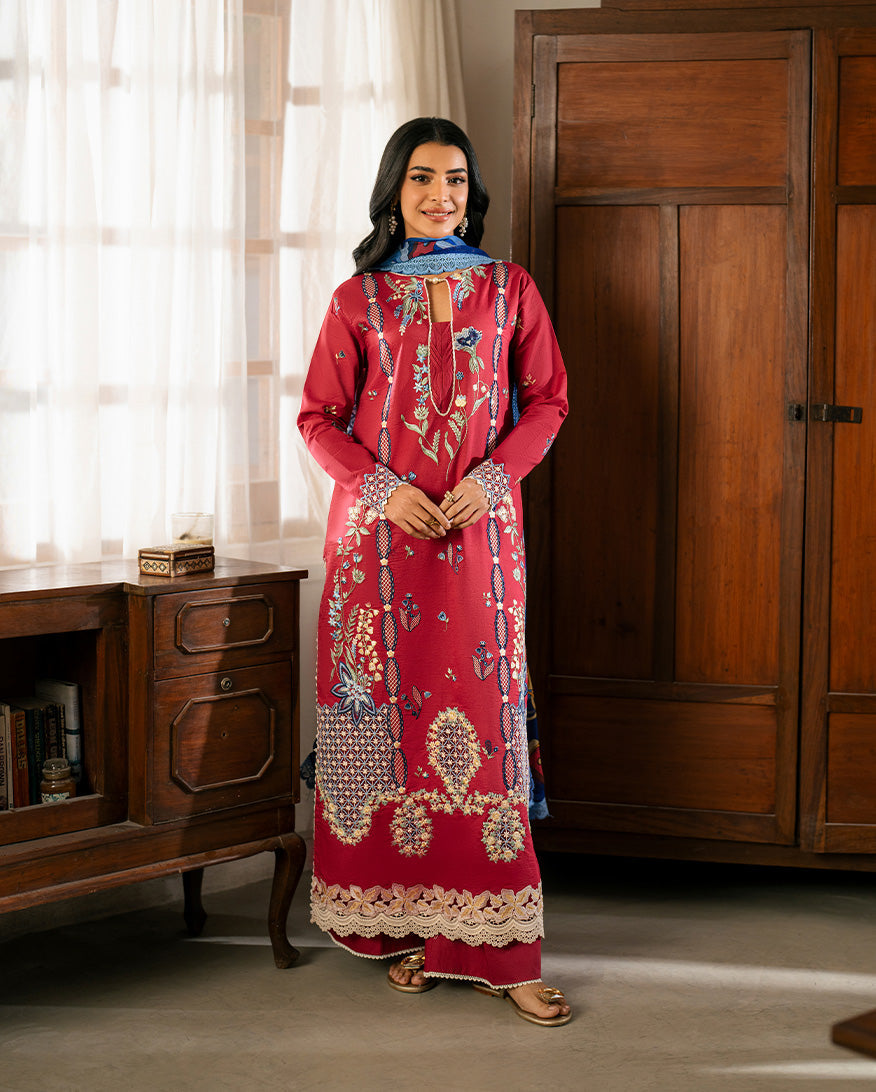 Roheenaz | Aashiyana Lawn | Ushna by Roheenaz - Designer Dress - Type: Ladies Clothes - Available at Libayah - 100% Original