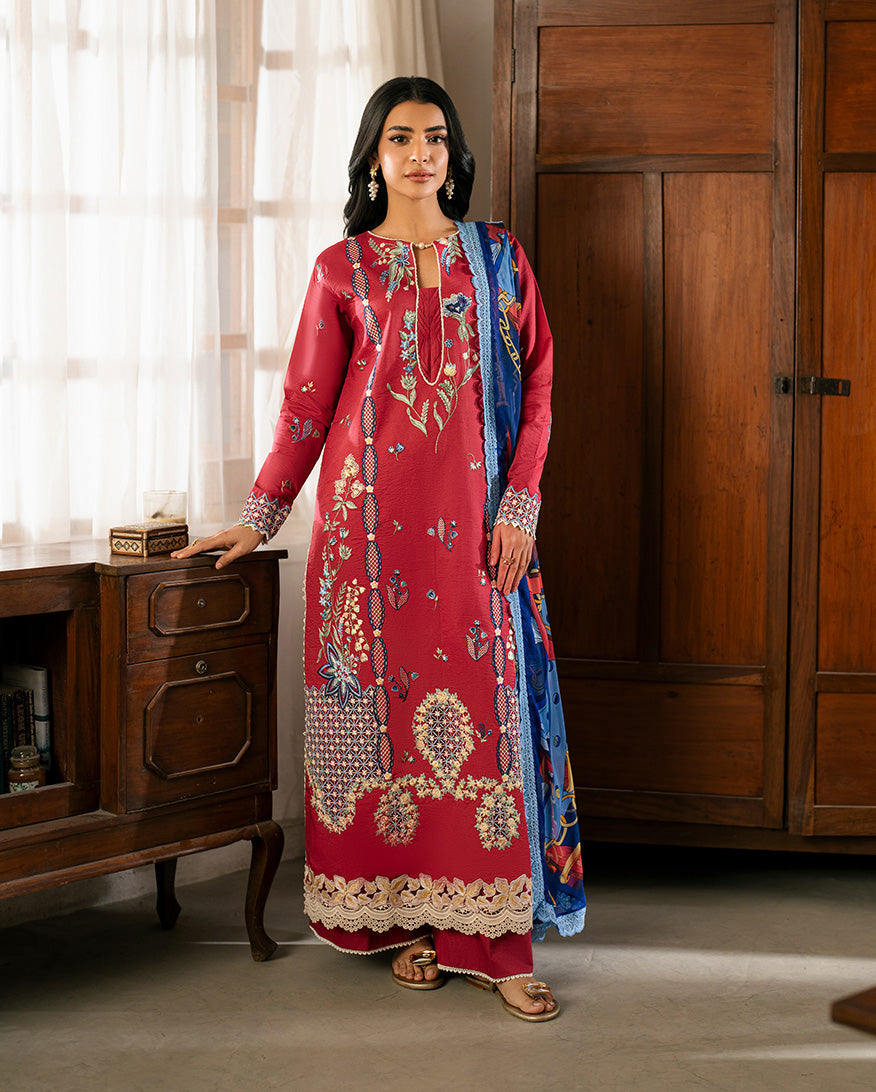Roheenaz | Aashiyana Lawn | Ushna by Roheenaz - Designer Dress - Type: Ladies Clothes - Available at Libayah - 100% Original