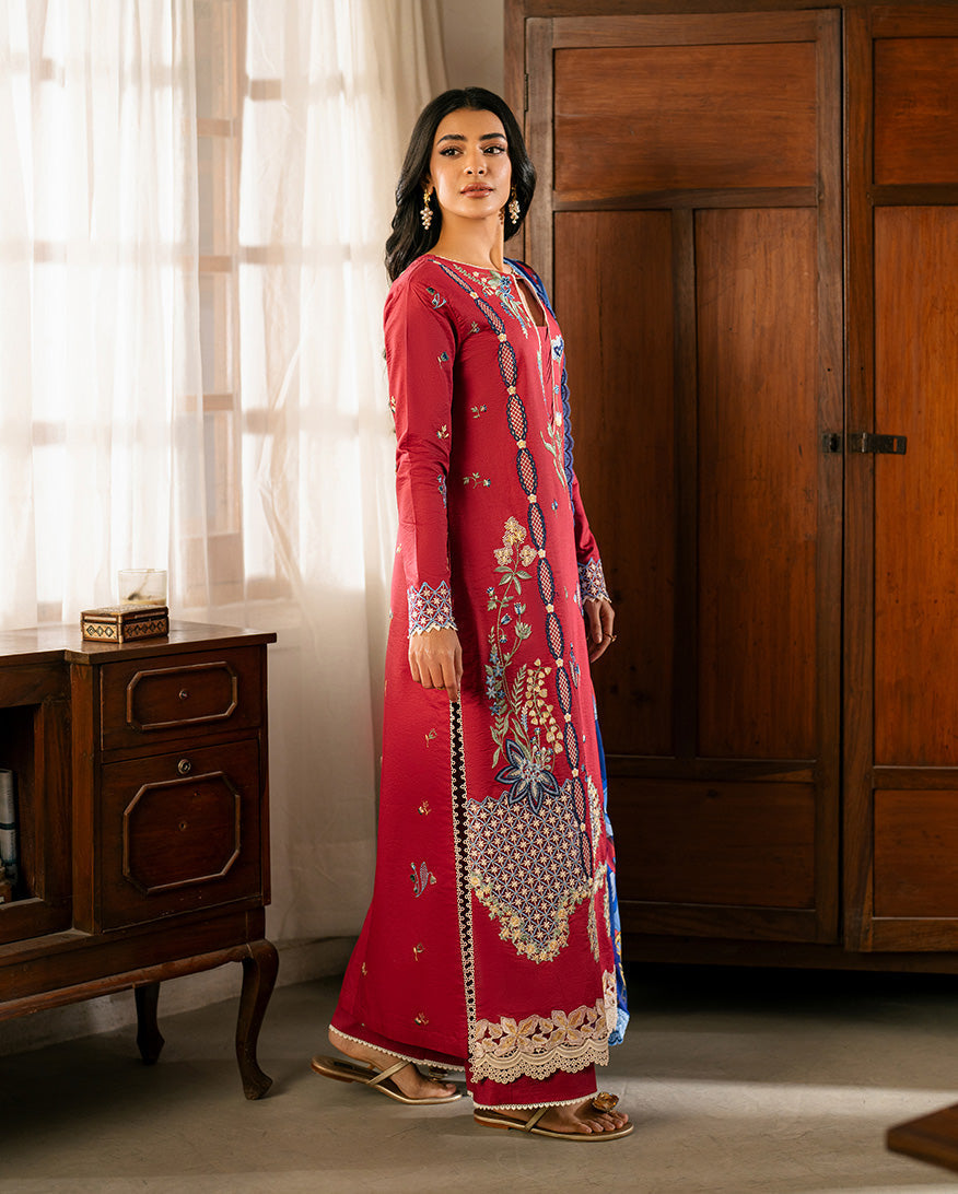 Roheenaz | Aashiyana Lawn | Ushna by Roheenaz - Designer Dress - Type: Ladies Clothes - Available at Libayah - 100% Original