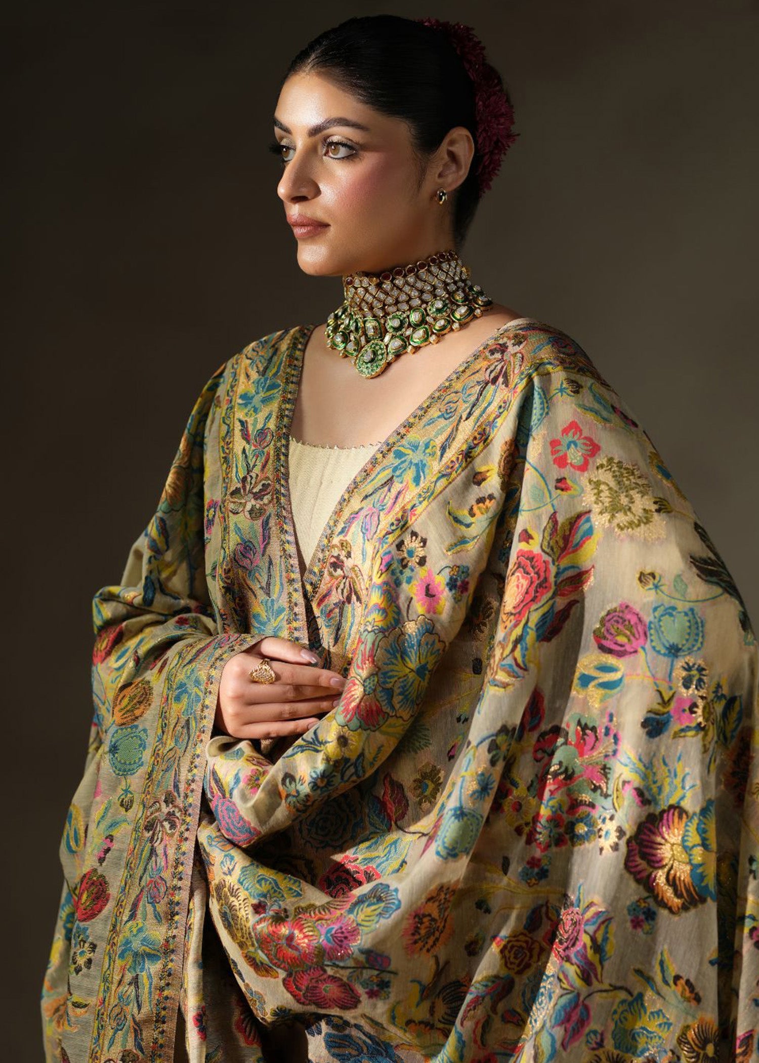 Mahum Asad | Khaani Formals | Chambeli Shawl by Mahum Asad - Designer Dress - Type: Ladies Clothes - Available at Libayah - 100% Original