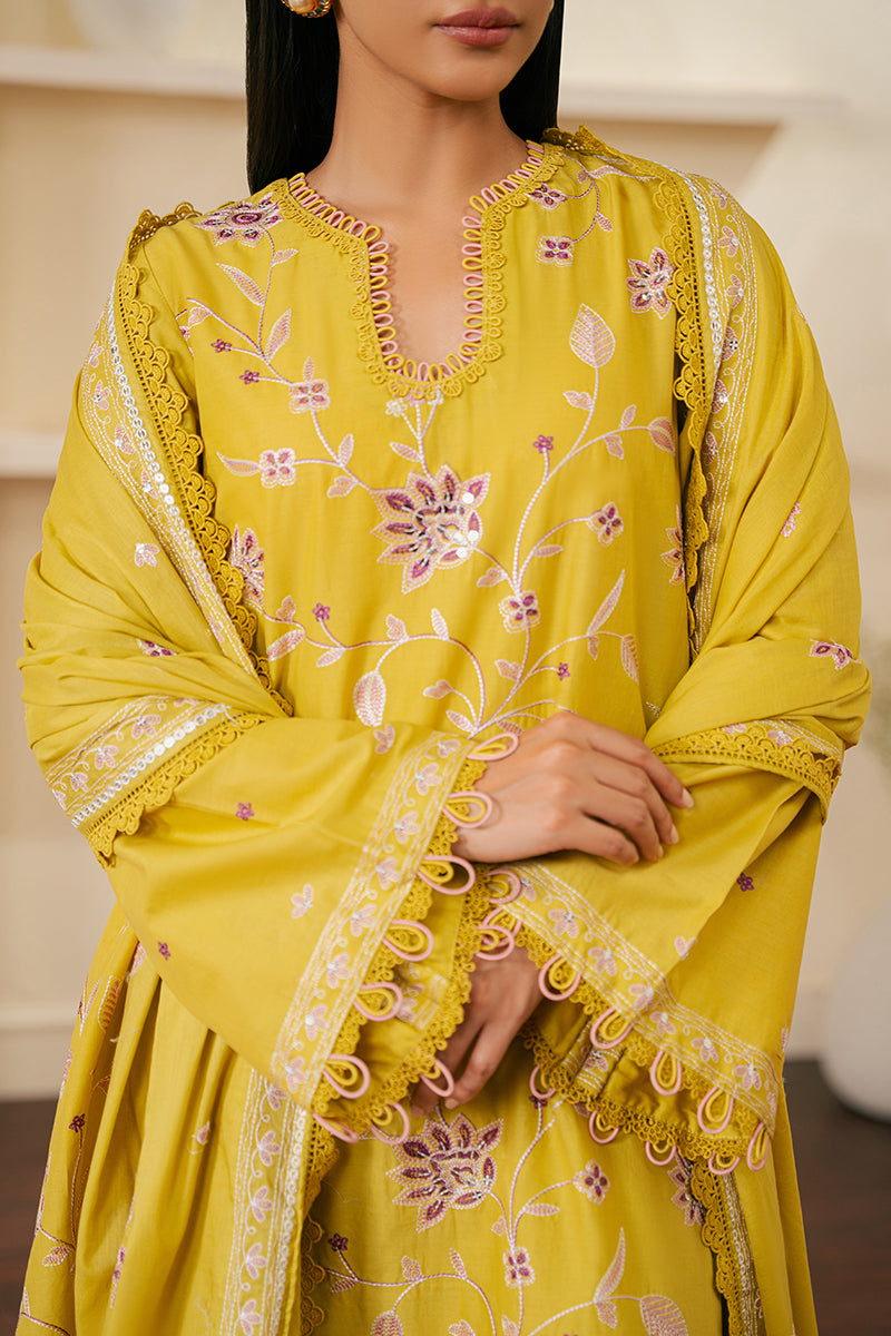 Cross Stitch | Embroidered Lawn Mahiri 24 | ORCHID MOSS by Cross Stitch - Designer Dress - Type: Luxury - Available at Libayah - 100% Original