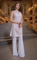 Threads and Motifs | Formal Dresses 25 | Organza Embroidered Shirt by Threads and Motifs - Designer Dress  - Type : Ladies Clothes - Available at Libayah - 100% Original 