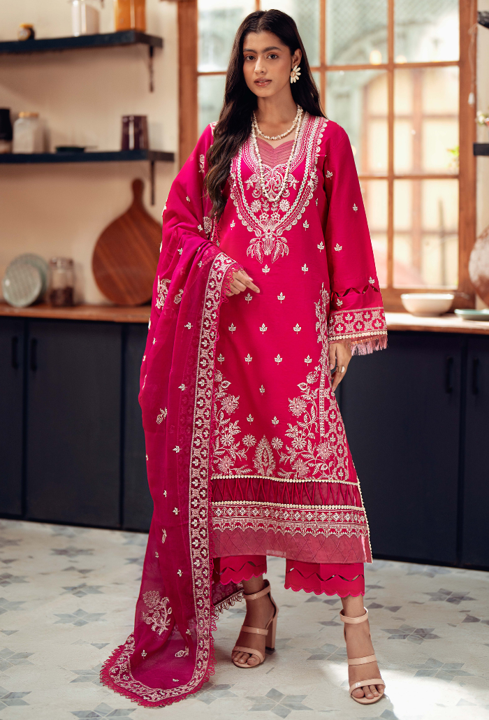 Humdum | Lala Rukh Lawn | Lalarukh - D06 by Humdum - Designer Dress - Type: Ladies Clothes - Available at Libayah - 100% Original