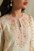 Cross Stitch | Mahiri Embroidered Lawn 24 | IVORY BLOSSOM by Cross Stitch - Designer Dress - Type: Ladies Clothes - Available at Libayah - 100% Original