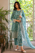 Cross Stitch | Mahiri Embroidered Lawn 24 | MINTY MEADOW by Cross Stitch - Designer Dress - Type: Ladies Clothes - Available at Libayah - 100% Original