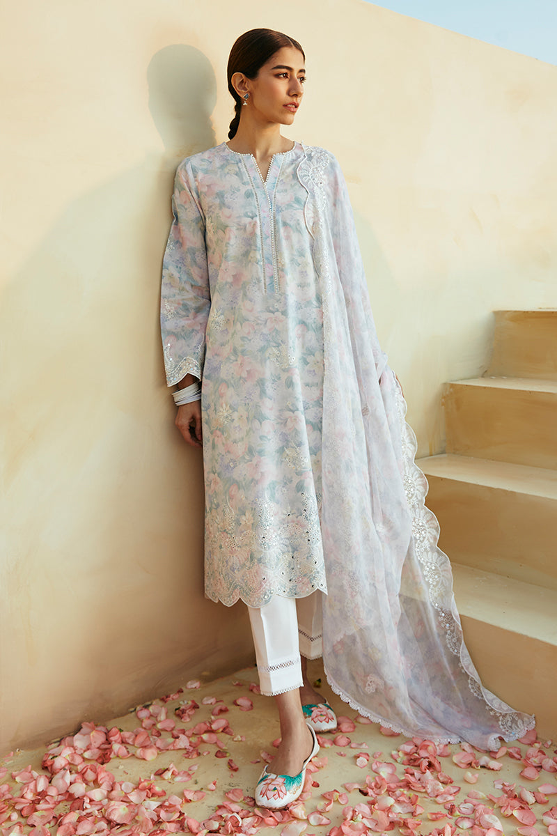 Cross Stitch | Premium Lawn 24 | VIOLA PEARL by Cross Stitch - Designer Dress - Type: Ladies Clothes - Available at Libayah - 100% Original