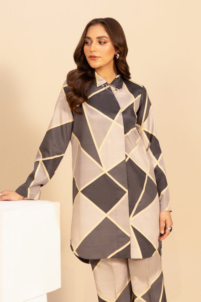Fozia Khalid | Print Edit | Orion by Fozia Khalid - Designer Dress - Type: Casuals - Available at Libayah - 100% Original