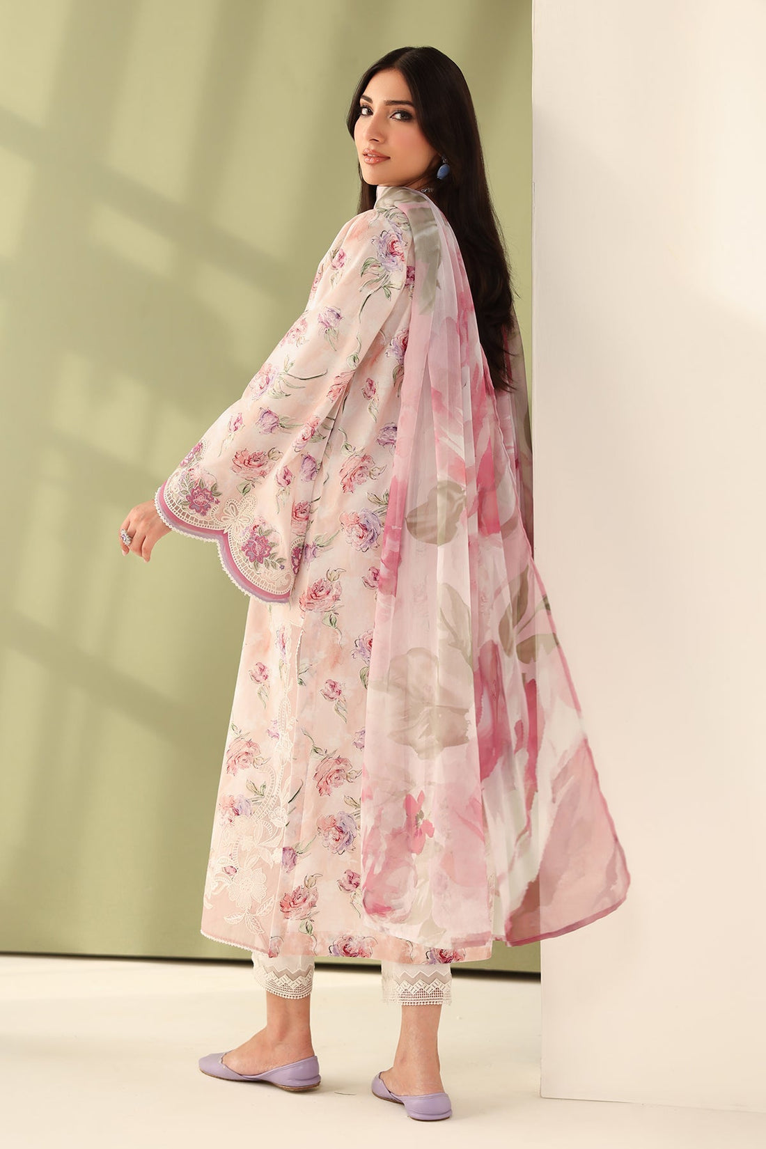 Baroque | Eid Printique | EMBROIDERED PRINTED LAWN UF-4177 by Baroque - Designer Dress - Type: Ladies Clothes - Available at Libayah - 100% Original