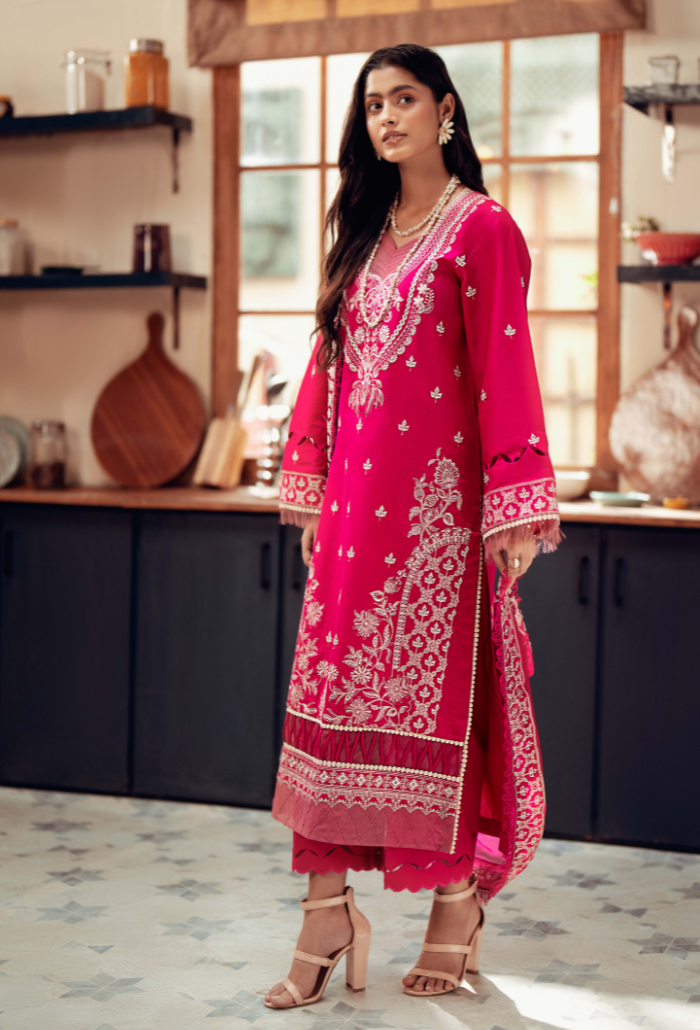 Humdum | Lala Rukh Lawn | Lalarukh - D06 by Humdum - Designer Dress - Type: Ladies Clothes - Available at Libayah - 100% Original
