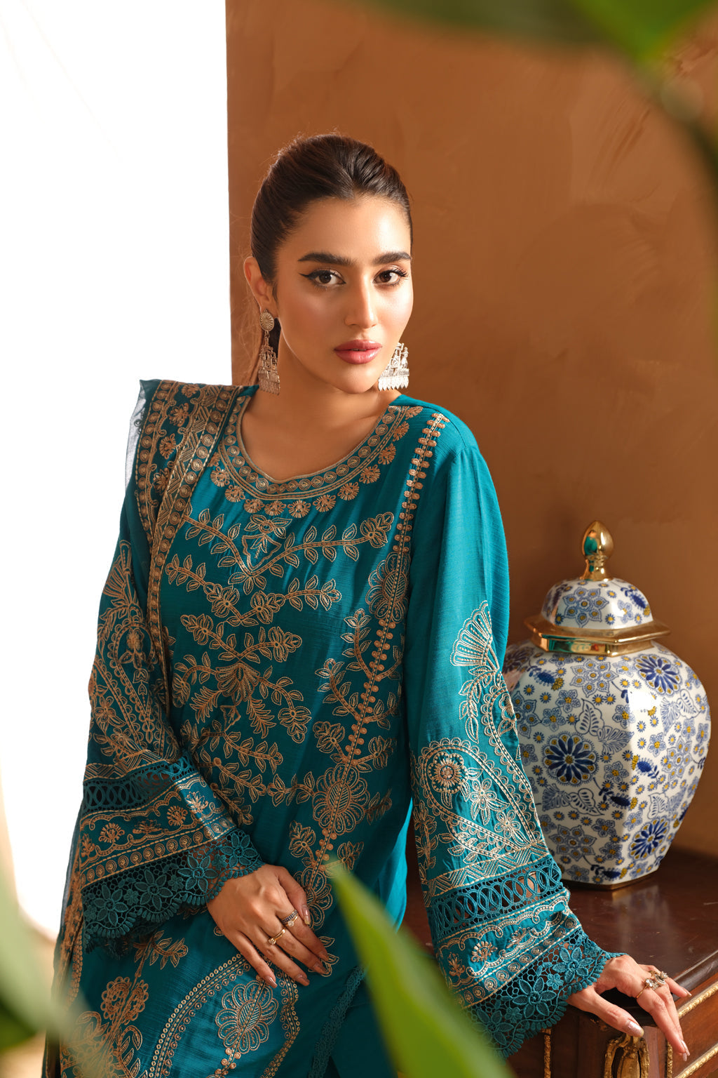 Johra | Shah Jahan Embroidered Viscose | JH-264-SJ by Johra - Designer Dress - Type: Luxury - Available at Libayah - 100% Original