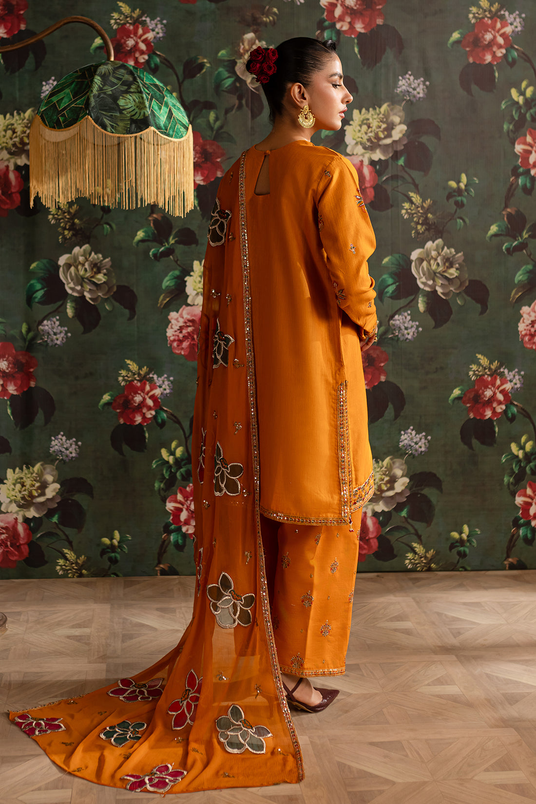 Emaan Adeel | Rangrez Collection | SHAMA by Emaan Adeel - Designer Dress - Type: Ladies Clothes - Available at Libayah - 100% Original