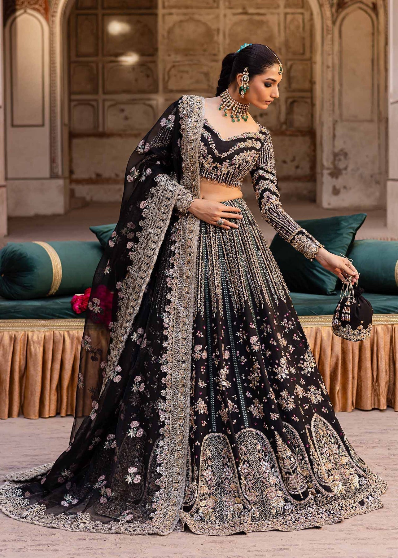 Akbar Aslam | Dastaan Luxury Formals | Nehaab by Akbar Aslam - Designer Dress - Type: Ladies Clothes - Available at Libayah - 100% Original
