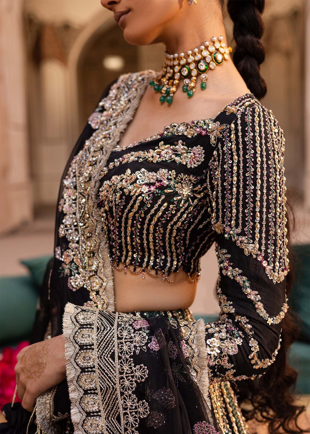 Akbar Aslam | Dastaan Luxury Formals | Nehaab by Akbar Aslam - Designer Dress - Type: Ladies Clothes - Available at Libayah - 100% Original
