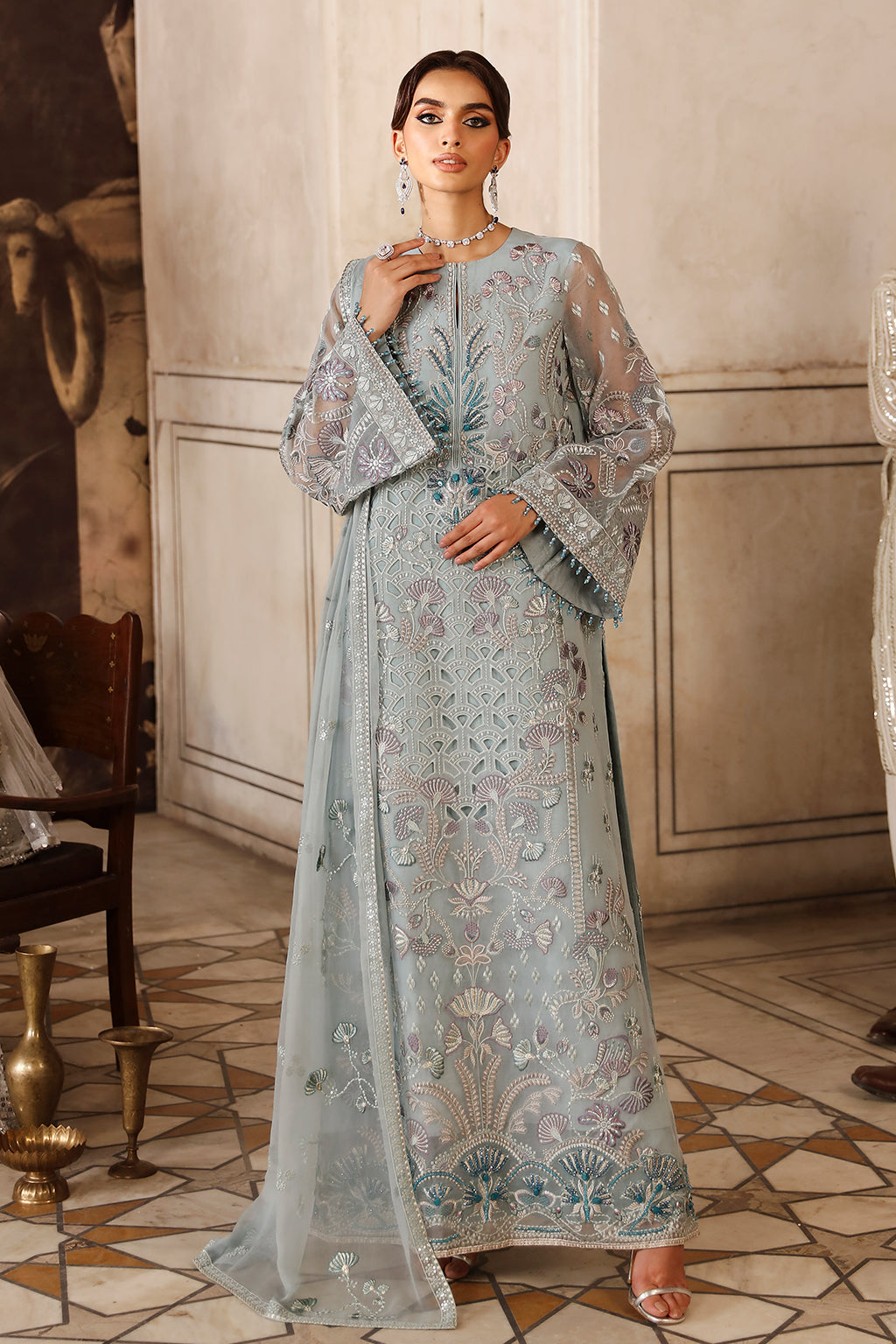 Flossie | Mehak Luxury Formals | FE-807 (A) by Flossie - Designer Dress - Type: Formal - Available at Libayah - 100% Original